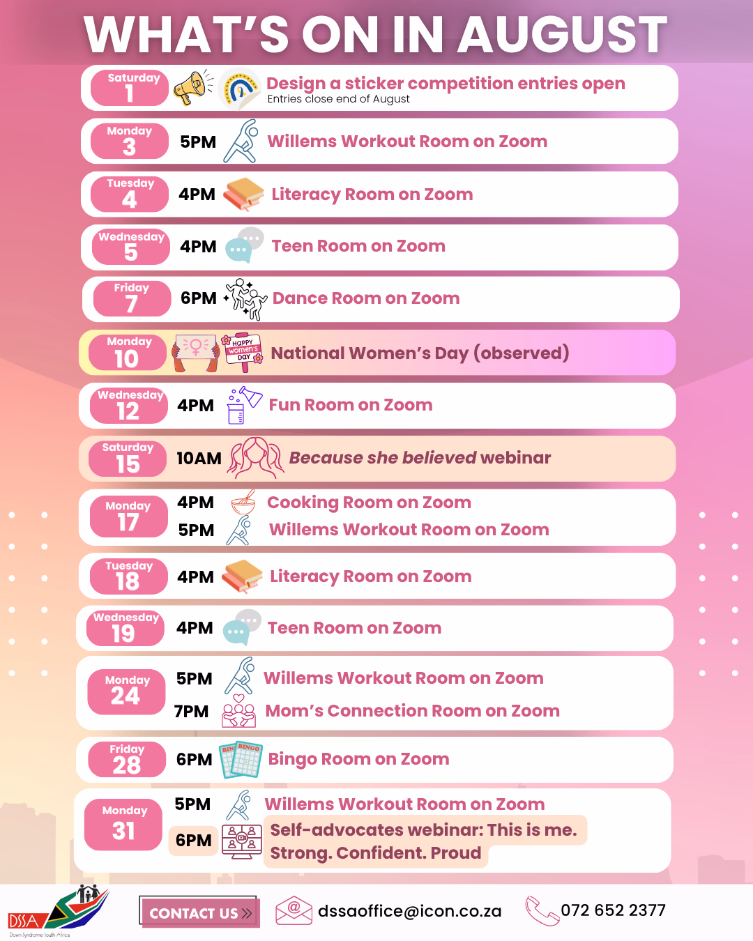 What's on in August